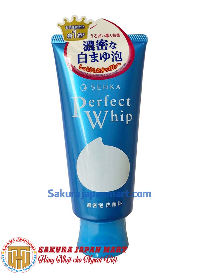 Sữa rửa mặt  Shiseido Senka Perfect whip tuýt 120g xanh